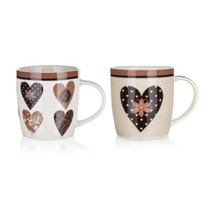 BANQUET Hrnek keramický CHOCO HEARTS 360 ml Hrnek CHOCO HEARTS 360 ml je keramický hrnek na horké i studené nápoje. Hrnek je dodáván ve více designech a barevných provedeních.