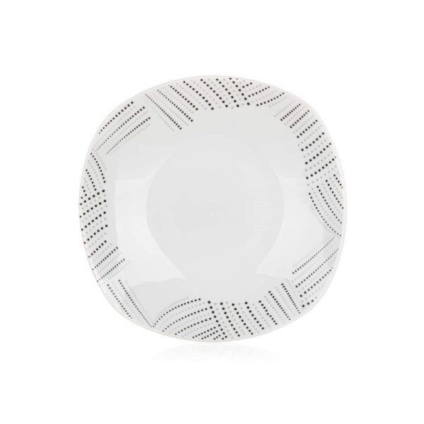 BANQUET Talíř porcelánový hluboký CHARME 22 x 22 cm Talíř porcelánový hluboký CHARME o průměru 22 cm je vhodný pro podávání různých pokrmů. Možnost doplnit o hrnek