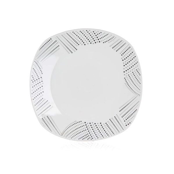 BANQUET Talíř porcelánový mělký CHARME 25 x 25 cm Talíř porcelánový mělký CHARME o průměru 25 cm je vhodný pro podávání různých pokrmů. Možnost doplnit o hrnek